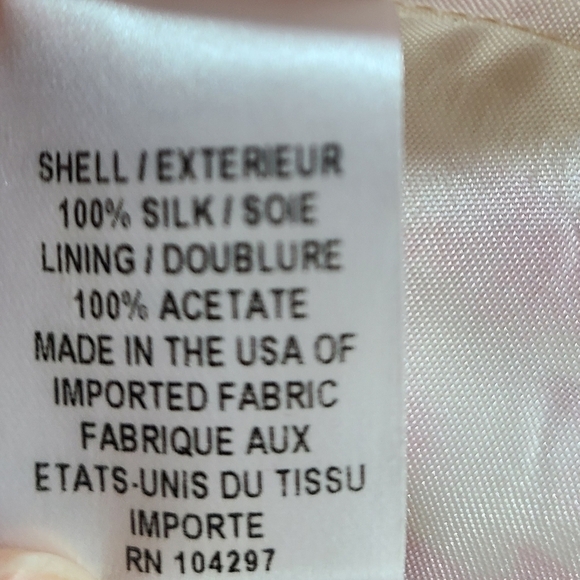 Milly 100% Silk Pink Gold Chain Tank 2 Preowned - Picture 9 of 9